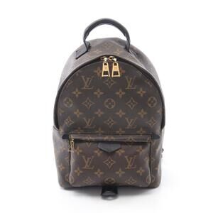 Louis Vuitton Palm Springs Backpack Canvas Leather Monogram Brown Black